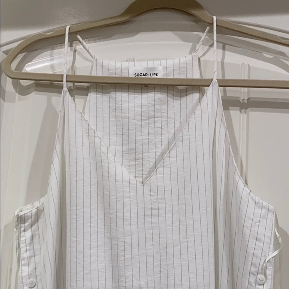 White mid length dress